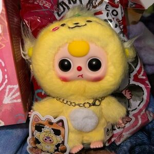 Baby Three Cats and Dogs 4.0 Vinyl Plush Pendant